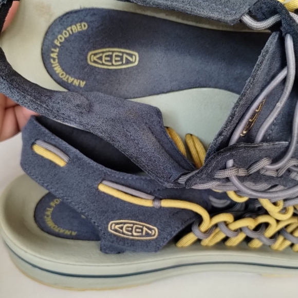 KEEN Uneek Men\'s  Water Sandals Blue & Yellow SZ 12 Outdoors Active Hiking Camp main image 8